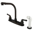 thumbnail image 1 of Kingston Brass KB755 8 Inch Center Kitchen Faucet With Side Sprayer - Oil Rubbed Bronze, 1 of 2