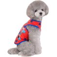 thumbnail image 3 of Pet Clothes Hangers for Small Dogs Pet Print Shirts Breathable Summer Cotton Sleeveless T Shirt Comfortable Dog Shirts Breathable Dog Vest for Dogs Cats Pet Clothes for Medium Dogs Summer, 3 of 5