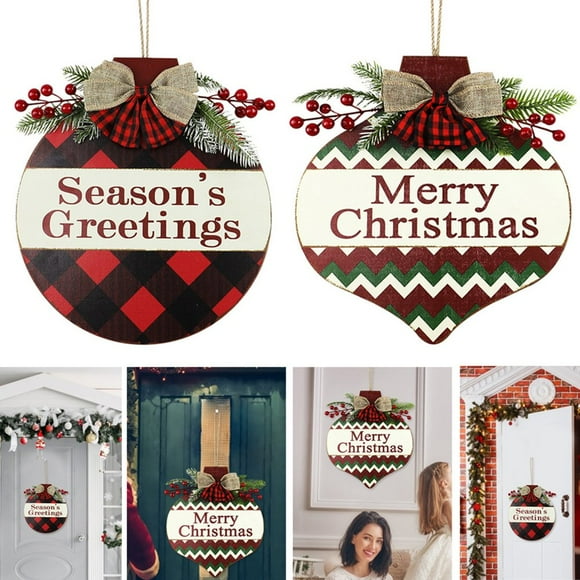 Front Door Sign Eye-catching Sturdy Construction Wood  Themed Decorative Sign for Home