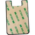 thumbnail image 4 of Silicone Phone Card Holder Pocket, Stick On Wallet, Adhesive Credit Card Pouch, Compatible with iPhone & Samsung Galaxy - Black, 4 of 4