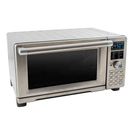 NuWave Bravo Stainless Steel Kitchen Countertop Dual Air Fryer Toaster (Best Toaster Oven Wirecutter)