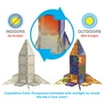 thumbnail image 3 of PicassoTiles UV-Activated Color Changing Rocket Set, Magnetic Construction Toy Kit, STEM Learning Playset with Stacking Blocks for Kids Ages 3+, 3 of 8