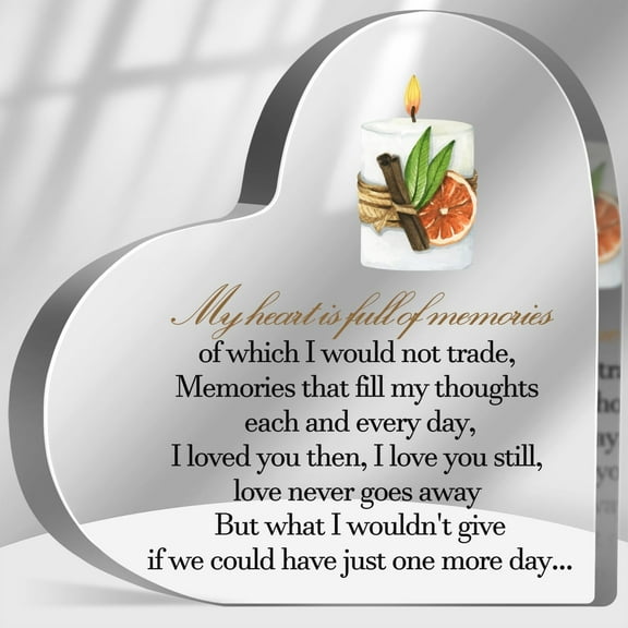 Sympathy Memorial Gifts for Loss of Loved One, Bereavement Condolences Grief Gifts for Loss of Husband Wife Friends, Funeral Memorial Decor Sign, Sympathy Plaque for Loss of Father Mother