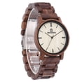 thumbnail image 2 of Reloj de cuarzo de madera para hombres y mujeres, relojes de moda ligeros hechos a mano, cumpleaños de Navidad, regalo del día del padre para los novios del padre y el marido Xemadio FLD-3920, 2 of 6
