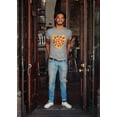 thumbnail image 3 of Old Glory Mens Pepperoni Pizza Heart Short Sleeve Graphic T Shirt, 3 of 6
