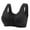 b-Black, variant on Minimizer Bras for Women Full Coverage Front Closure Floral Print Wirefree Beauty Back Tshirt Bra Shoulder Strap Comfy Breathable Seniors Bra for Women b- 36