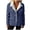 Dark Blue, variant on Women Oversized Denim Coat Winter Thick Warm Fleece Lined Lapel Long Sleeve Denim Jacket with Pockets Light Blue S