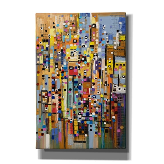Epic Graffiti 'Wonderful Moments' by Ekaterina Ermilkina, Canvas Wall Art, 12"x18"