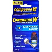 2 Pack Compound W Wart Remover Maximum Strength Liquid .31 Fl Oz Each