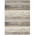thumbnail image 2 of Nourison Jubilant Striped Grey/Beige 5'3" x 7'3" Area Rug (5x7), 2 of 8