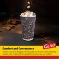 thumbnail image 4 of Glad Everyday Disposable Coffee Cups with Lids &ndash; 16 oz Insulated Paper Coffee Cups, Hot Chocolate, Hot Cocoa, or Tea C, 4 of 8