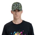 thumbnail image 4 of Fotbe Fun Panda Playing With Bamboo Leaves Gorro Clásico de Béisbol, Gorra Ajustable con Broche Snapback, Gorro de Exterior de Algodón Suave, 4 of 6