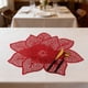 thumbnail image 2 of Mantel individual de PVC con forma de flor, impermeable, para comedor familiar, portátil, para cocina, restaurantes, fiestas en casa., 2 of 7