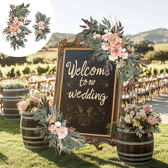 Clearance Under 10$! 2PC Simulated Bouquet High End Wedding Table Staircase Table Flower Festival Banquet Indoor Room 2 Piece Set Outdoor Indoor Garden Home Decoration