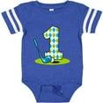 thumbnail image 3 of Inktastic Argyle Golf 1st Birthday Boys Baby Bodysuit, 3 of 5