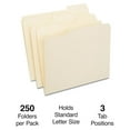 thumbnail image 2 of Manila File Folders Letter Size - 1/3 Cut Tab, 500 Pack - Organize Documents for Home, Office, School - 11pt Paper Stock, Durable Construction, 2 of 4