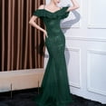 thumbnail image 4 of UPPADA Robes d'Invitée de Mariage pour Femmes à une Épaule Froncées Robe de Soirée Formelle Portefeuille Ourlet à Volants Robe Dos Nu Moulante Robe Maxi Taille Haute Robe de Fête Robe de Bal Robe de Cocktail Aubaines 2024, 4 of 5