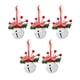 thumbnail image 1 of 5 campanas navideñas para puerta, decoración navideña, decoración colgante navideña. Blanco 5cm, 1 of 9