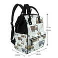Adobk Tractor and Dumper Print Mummy bag Diaper Tote Bags Larger