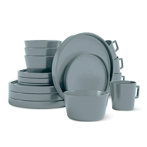 Vajilla de Gres Moderna Casa Litus para 4 Personas 16 Pzs, cubierta porcelanizada