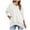 White, variant on GigrtiJin Women Oversized Sweatshirt Long Sleeve Collar Button Pullover Tops Solid Color Casual Sweatshirts with Pocket
