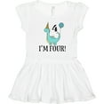 thumbnail image 3 of Inktastic 4th Birthday Dinosaur Party 4 Year Old Girls Toddler Dress, 3 of 5