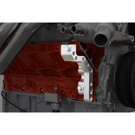 ICT Billet LS Builders Bracket for Low Mount Universal Accessory Mounting Front Motor Plate Compatib