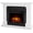 White, variant on Real Flame Callaway 63" Grand Electric Fireplace in Chestnut Oak