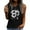 Black, variant on Sevevn Women's Summer Casual Round Neck Loose Sleeveless T-Shirt Deal of the Week Black XL
