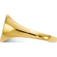 thumbnail image 3 of 10K Yellow Gold 10Ky 9.5X10.0Mm Closed Back Signet Ringsize 5.25 (Width 2 To 9.8) - Jbsp, 3 of 5
