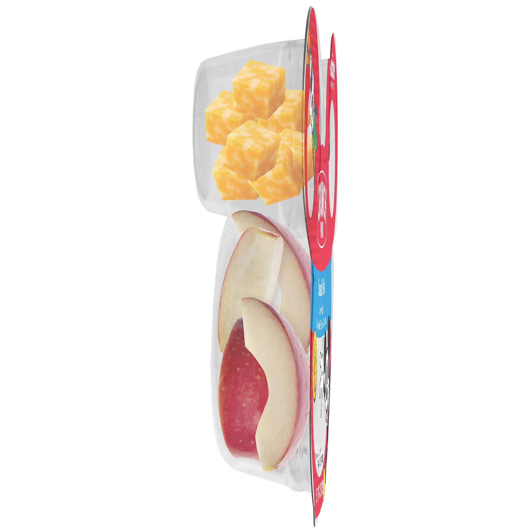Crunch Pak Mickey & Friends Snack Pak with Sweet Apples, Colby Jack Cheese, Chocolate Chip Cookies, 4.25oz Tray