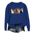 thumbnail image 1 of WEAIXIMIUNG Sweatshirts à Col Rond Graphiques pour Femmes Pull à Capuche Imprimé Lettre Col Rond pour Automne & Hiver, 1 of 3