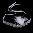 thumbnail image 1 of Venda de Pelo Banda de Cabello de Pavo Artificial Diamante de Imitación Adorno Novia Boda Salvador Diamantes de imitación diadema, 1 of 10