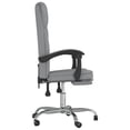thumbnail image 2 of vidaXL Adult Reclining Office Chair Light Grey Fabric, 2 of 5
