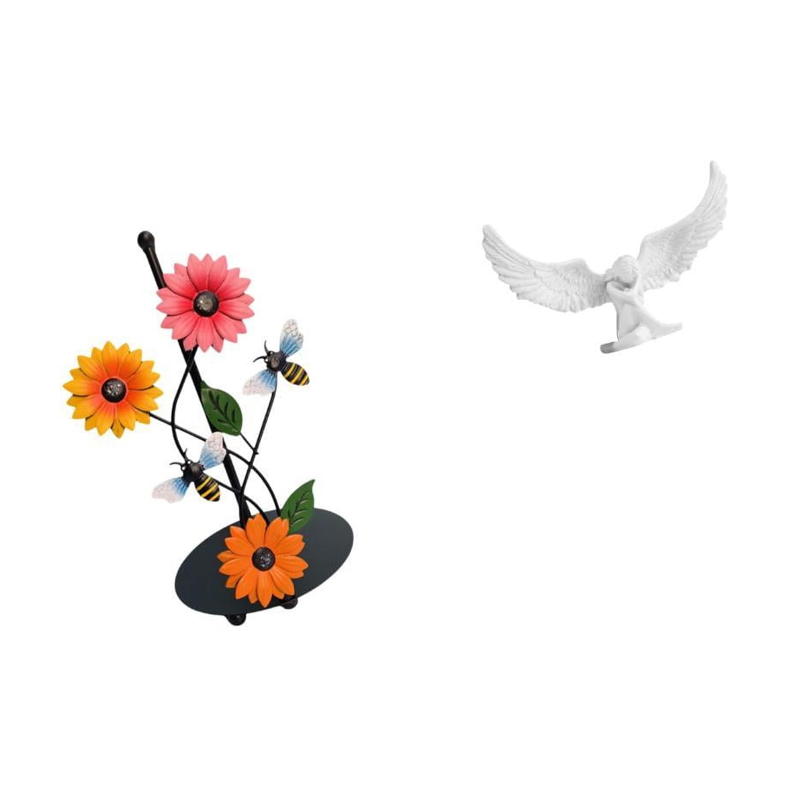 Fiocias Angel Paper Towel Holder Dispenser Non Slip Vertical Tissue Holder Rack Resin Figurine Crafts Decoration Ornament Sculpture for Home Office Housewarmi