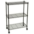 thumbnail image 2 of SalonMore 3 Tier Heavy Duty Wire Shelving Unit Rack Rolling Cart w/Casters Shelf Organizer On Wheels, 2 of 4