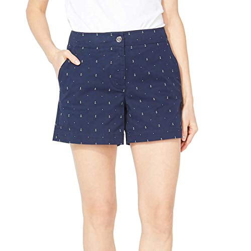 Nautica Nautica Women's Tailored Stretch Cotton Patterned Short (14