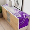 thumbnail image 4 of Purple Modern Wavers Table Runner - 72 Inch Long, Kitchen Dining Table Runner Dresser Scarves, Abstract Water Ripple Fluid Art Farmhouse Decor for Coffee Tables Wedding Party Banquet, 4 of 8