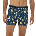 thumbnail image 2 of Men'S Boxer Briefs, Cute Dog Bird Cat Soft And Breathable Mens Underwear Boxer Briefs With Widen Waist, 2 of 2