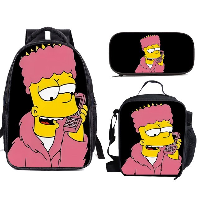 Animal Forest Student Bag, Youth Backpack, Student Backpack Three-piece Set-SinKeeU