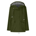 thumbnail image 4 of DondPO Lightweight Rain Jacket Women Wind Breaker Jacket Womens Rain Coats For Women Plus Size Rain Jacket Rain Coat For Women Waterproof Mens Rain Jackets Waterproof With Hood Green 2XL, 4 of 8