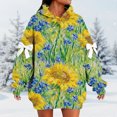 thumbnail image 2 of QASIEATN Hoodie Dress for Women Slim Casual Long Sleeve High Waist Pullover Bodycon Sweatshirt Dresses Clothing, 2 of 4