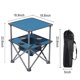 thumbnail image 3 of ZXFODX Mesa plegable para acampar,Mesas de playa para arena plegable,Mesa de campamento,Viene con 4 portavasos y bolsas de almacenamiento,Desplegado y plegado rápido,Adecuado para acampar, 3 of 5