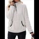 thumbnail image 1 of Sudadera Informal de con Cremallera de un Cuarto para Mujer, Larga, Ligera, Suave y Afelpada, con Bolsillos. XL, 1 of 9