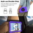 thumbnail image 5 of Kids Case for Samsung Galaxy Tab A7 10.4" 2020 SM-T500 / SM-T505 with Pencil Holder/Multi-Function Kickstand-Handle/Shoulder Strap, Protection Duty Shockproof Silicone Cover - Purple, 5 of 7