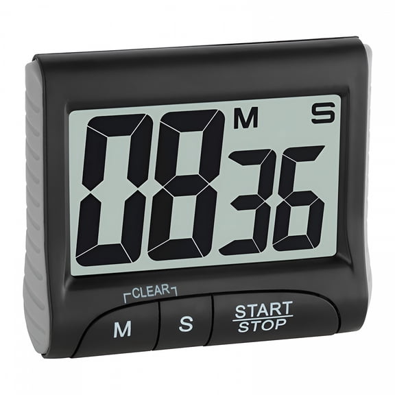 GJX Display Kitchen Timer Magnetic Back Loud Alarm on A Rope Cooking Timers for Kitchen