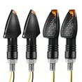 thumbnail image 4 of AUTOXBERT 4X Motorcycle Turn Signals Lights Indicators Bike LED Blinkers Amber 10MM Universal, 4 of 10