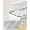 thumbnail image 6 of 13-Gallon Motion Sensor Trash Can, Stainless Steel, Carbon Filters, Soft Close, White, 6 of 6