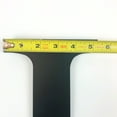 thumbnail image 3 of Bookishbunny 12 inch Black Handmade Monogram Letter Wrought Iron Plaque Pointed Stud Mount, 3 of 8