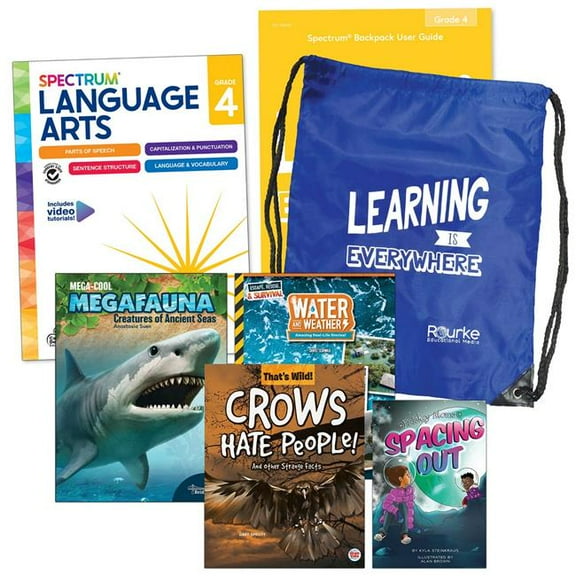 Carson Dellosa CD-745413 Spectrum Language & Literacy Backpack, English - Grade 4
